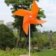 thumbnail image 5 of Venta al por mayor, 100 unidades de ruedas de flores, molino de viento para bricolaje, decoración para el hogar, jardín, fiesta, juguetes al aire libre naranja, 5 of 7