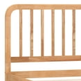 thumbnail image 6 of Buzz & Bloom Kids Full-Size Platform Bed with Rectangular Wood Slat Headboard, Natural, 6 of 12