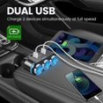 thumbnail image 1 of Adaptador de encendedor de cigarrillos Divisor de encendedor de cigarrillos de 3 enchufes con pantalla de voltaje LED Interruptores de encendido / apagado del cargador de coche USB dual Adaptador divisor de coche de 12v ZefeiWu 1327533454247, 1 of 1
