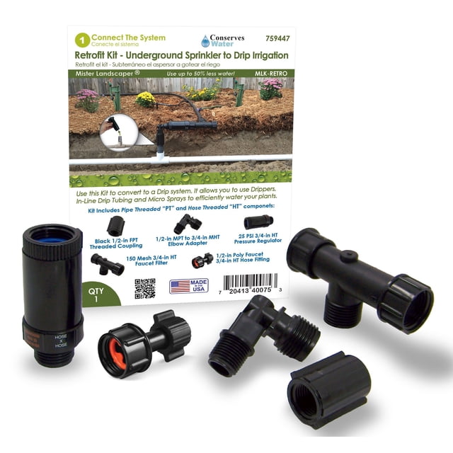 Mister Landscaper Kit de Rénovation - Arroseur Souterrain pour Irrigation Goutte à Goutte