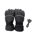 thumbnail image 1 of 1 Par Motocicleta Guantes con Calefacción Maté a Prueba de Viento Invierno para Actividades Al Aire Libre Conducción Ski Ski Senderismo Calentador de Usb negro negro Soledad Guantes eléctricos calentados, 1 of 6