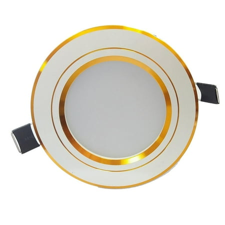 

3W/5W Round Light Recessed Ceiling Panel Downlight Lamp 2 Emitting Colors White/Yellow