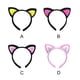 thumbnail image 4 of Diadema Qarigey con orejas de gato rosa, 4 of 6