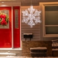 thumbnail image 3 of Northlight LED Lighted Twinkle Snowflake Outdoor Christmas Decoration - 23.5" - Cool White, 3 of 9