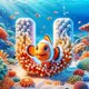 thumbnail image 3 of Disney 5D DIY Diamante Mosaico Buscando a Nemo Diamante Pintura Punto de Cruz Dibujos Animados Letra Kits Completos Bordado Peces Decoración del Hogar Regalo, 3 of 5