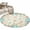 Brown Green, variant on Round Rug 5Ft Washable Non-Slip, Beach Coastal Circle Area Rugs for Living Room Bedroom, Summer Coral Starfish Nautical Ocean Indoor Floor Mats Carpet Runner for Home Decor Aesthetic