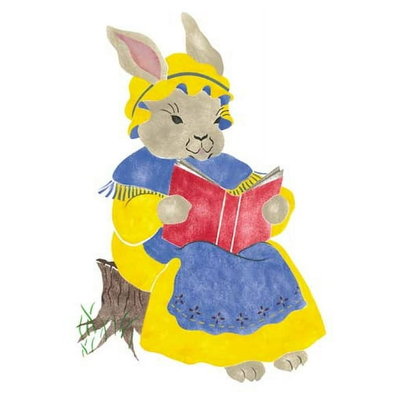 Mother Bunny Wall Stencil SKU #1899 by Designer Stencils