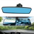 thumbnail image 5 of Anxingo Interior Rear View Mirror with Suction, Anti Glare Rear View Mirror, Universal Fit for Cars, Trucks, SUV, Golf Cart - 9.64 x 2.6 inch (Blue), 5 of 10