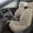 Beige, variant on Genuine Dickies Black Peterson Vegan Leather Seat Covers, 3-Piece Set