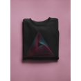 thumbnail image 3 of Triangles Merging Sweatshirt Women -Image by Shutterstock, Female Small, 3 of 4