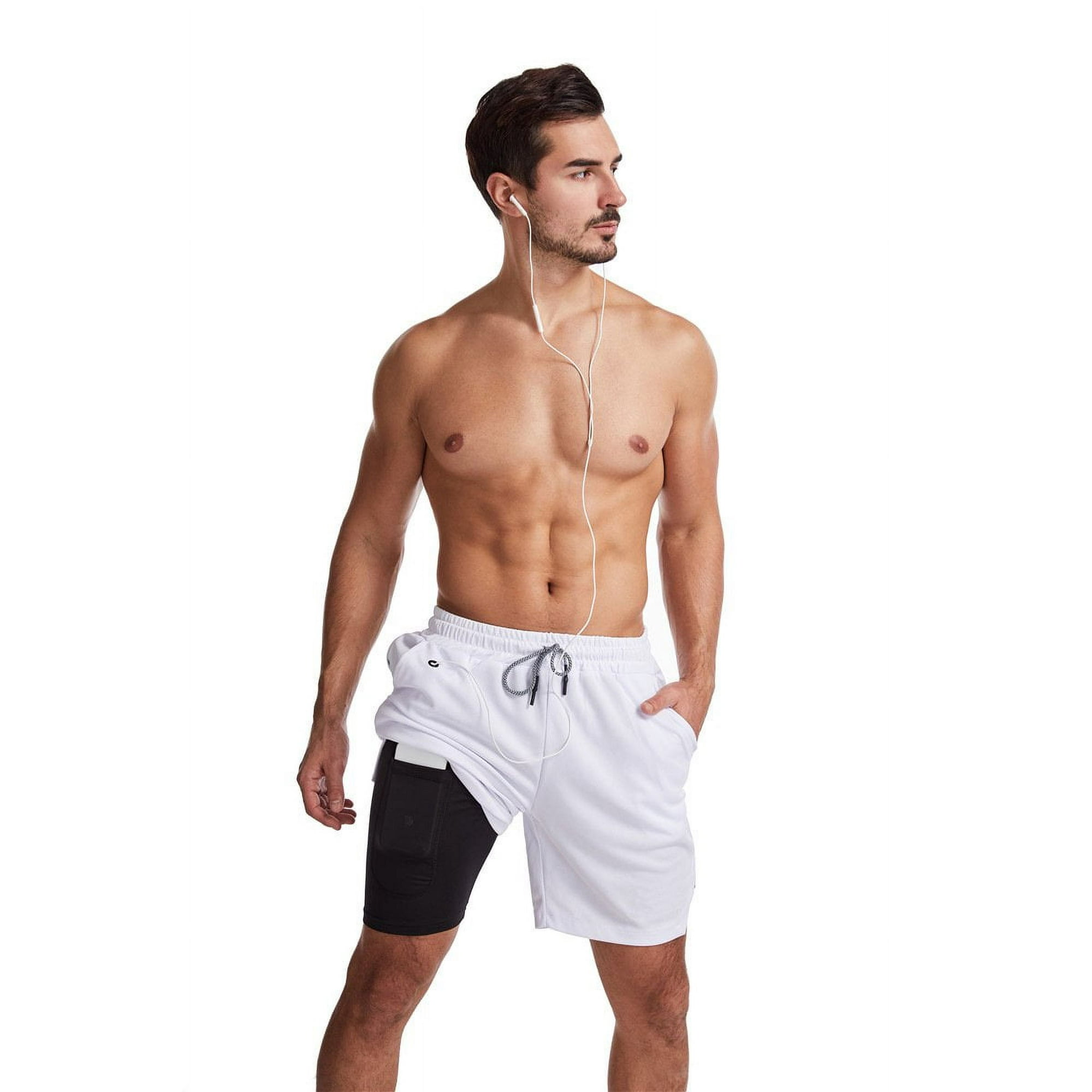 Arcweg Men's Swimming Shorts With Compression Liner Nigeria | Ubuy