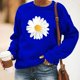 thumbnail image 2 of Sudadera estampada con cuello redondo a la moda para mujer, blusas de manga larga, Bluse Pompotops  gfhjh14440, 2 of 7
