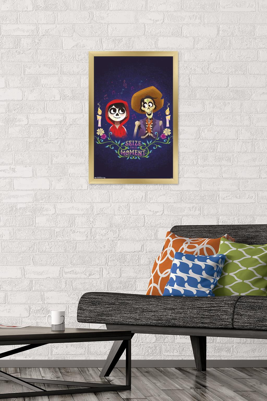 Disney Pixar Coco - Remember Me Wall Poster, 14.725" x 22.375", Framed