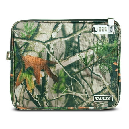Field Camo - Vaultz Water-Resistant Large Locking Field Pouch with Tether, Camo