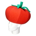 thumbnail image 3 of Tomato Hat - Tomato Party Hat - Vegan Gift Hat - Vegetarian Party Hat - Funny Food Hat - Food Lover Gift Hat -Food Party Hat, 3 of 4