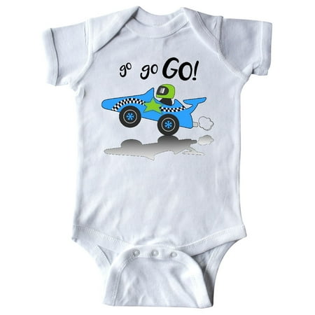 Go Go Go! blue racing car Infant Creeper (Best Toy For Newborn Boy)