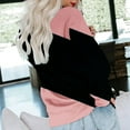 thumbnail image 6 of miqiqism Sweatshirt for Women Comfy Long Sleeve Blouses Juniors Round Neck Tee Shirts Trendy Relaxed Fit Workout Sweater Casual Colorblock Pullover Tunic Clothes,Pink,X-Large, 6 of 6