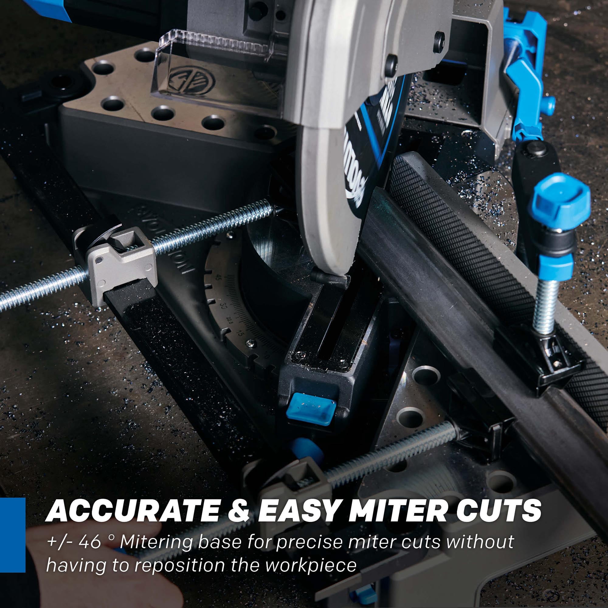 Evolution Power Tools Gen 2 S14Mcs 14 Inch Metal Cutting Mitering Chop Saw With Mild Steel Blade