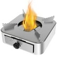 thumbnail image 2 of Réchaud à Alcool Portable en Acier Inoxydable Réchaud de Camping avec Tiroir à Puissance de Feu Réglable Barbecue Extérieur Four à Alcool Réchaud avec Pieds Antidérapants Réchaud de Cuisson de Camping Coulissant Alcool de Camping, 2 of 10