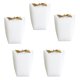 thumbnail image 1 of Paper Bag With Ribbon Shopping Bag Flat Bottom Style Merci Letter White 6.5×5.3×2.2in 5Pcs, 1 of 4