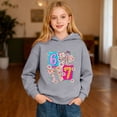 thumbnail image 2 of XAOFW Girls' Hoodies Sweatshirts Cute 67 Number Bow Casual Pullover Everyday Wear Fashionable Hoodie Long Sleeve Hooded Sweatshirt Trendy Cozy Family Gathering Top, 2 of 7