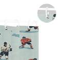 thumbnail image 5 of Yayeee Shower Curtain with Hooks 72"x72" Waterproof Fabric Bathroom Hanging Decor, Ice Play, 5 of 5