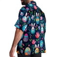 thumbnail image 3 of Easter Men's Short Sleeve Shirts, Casual, Printed, Button Down, Beach Shirt - Spread Collar Tops for Summer Beach Fun, 3 of 6