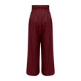 thumbnail image 7 of Women's Casual Pants High Waisted Side Pocket Straight Leg Work Pants Women'S Fashionable High Waist Zipper Casual Pants Suit Pants,Red Women's Casual Pants XL, 7 of 7