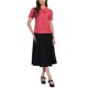 thumbnail image 2 of INSPIRAR CHIC Blusa de Mujer Vintage con Cuello Peter Pan y Corbata Casual Linda Camisa de Algodón con Botones M Rojo Pastel, 2 of 5