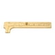 thumbnail image 2 of Calibrador Vernier de latón con doble escala, escala transparente de alta precisión, mini calibrador de bolsillo portátil para manualidades de bricolaje de 0 a 3,1 pulgadas, 2 of 14