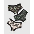 thumbnail image 2 of 3 Pcs Bragas Estampadas Fungi y Mariposas con Encaje, 2 of 4