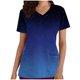 thumbnail image 1 of Camiseta de manga corta con cuello en V y estampado de mujer con estilo Blusa suelta con estampado OAVQHLG3B Store  lin121212, 1 of 5