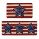 thumbnail image 2 of Set de felpudos de bienvenida patriótica de 2 piezas, alfombras antideslizantes para el 4 de julio del Día de los Caídos del 4 de julio, poliéster interior y exterior, 15,75x24 y 15,75x47, 2 of 6