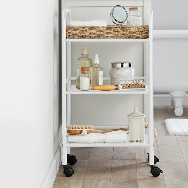 Mainstays Rolling Kitchen Storage Cart with 3 Shelves (CAI0170G