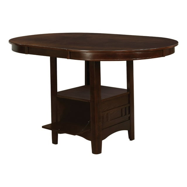 Coaster Lavon Extensible Table à Manger Hauteur Comptoir en Bois en Brun
