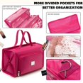 thumbnail image 3 of Bolsa de maquillaje Royalfair, enrollable, impermeable, rosa, para mujer, 3 of 9