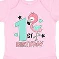 thumbnail image 4 of Inktastic 1st Birthday with Flamingo Stars and Hearts Girls Baby Bodysuit, 4 of 5