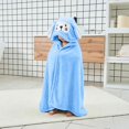 thumbnail image 2 of LIIPEE Cartoon Hooded Bathrobes For Boys Warm Comfortable Cover Up Robes Kids Cute Loose Breathable Bath Towel Robe,1-5 Years, 2 of 6