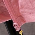 thumbnail image 6 of GUZOM Mens Hooded Windbreaker Jacket Lightweight Nylon Active Outdoor UV Protection Moisture Wicking Packable for Travel Casual Zippered Pockets Pink,Size XL, 6 of 9