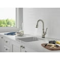 thumbnail image 2 of Delta 9678Tl-Dst Leland 1.8 GPM Single Hole Pull Down Touchless Bar Faucet - Black, 2 of 7