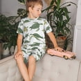 thumbnail image 4 of Fotbe Cute Turtle Pijama Estampada de 2 Piezas para Niños – Ropa de Dormir de Manga Corta Cómoda para Niños y Niñas, Camiseta y Shorts de Algodón-Medium, 4 of 6