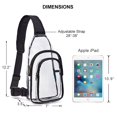 thumbnail image 3 of yeacher Sac à Dos Léger en PVC Transparent pour Voyage, Sports et Sécurité avec Sangle Réglable et Multiples Compartiments, 3 of 6