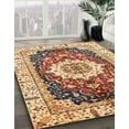 thumbnail image 2 of Ahgly Company Indoor Rectangle Abstract Brown Red Abstract Area Rugs, 7' x 9', 2 of 6