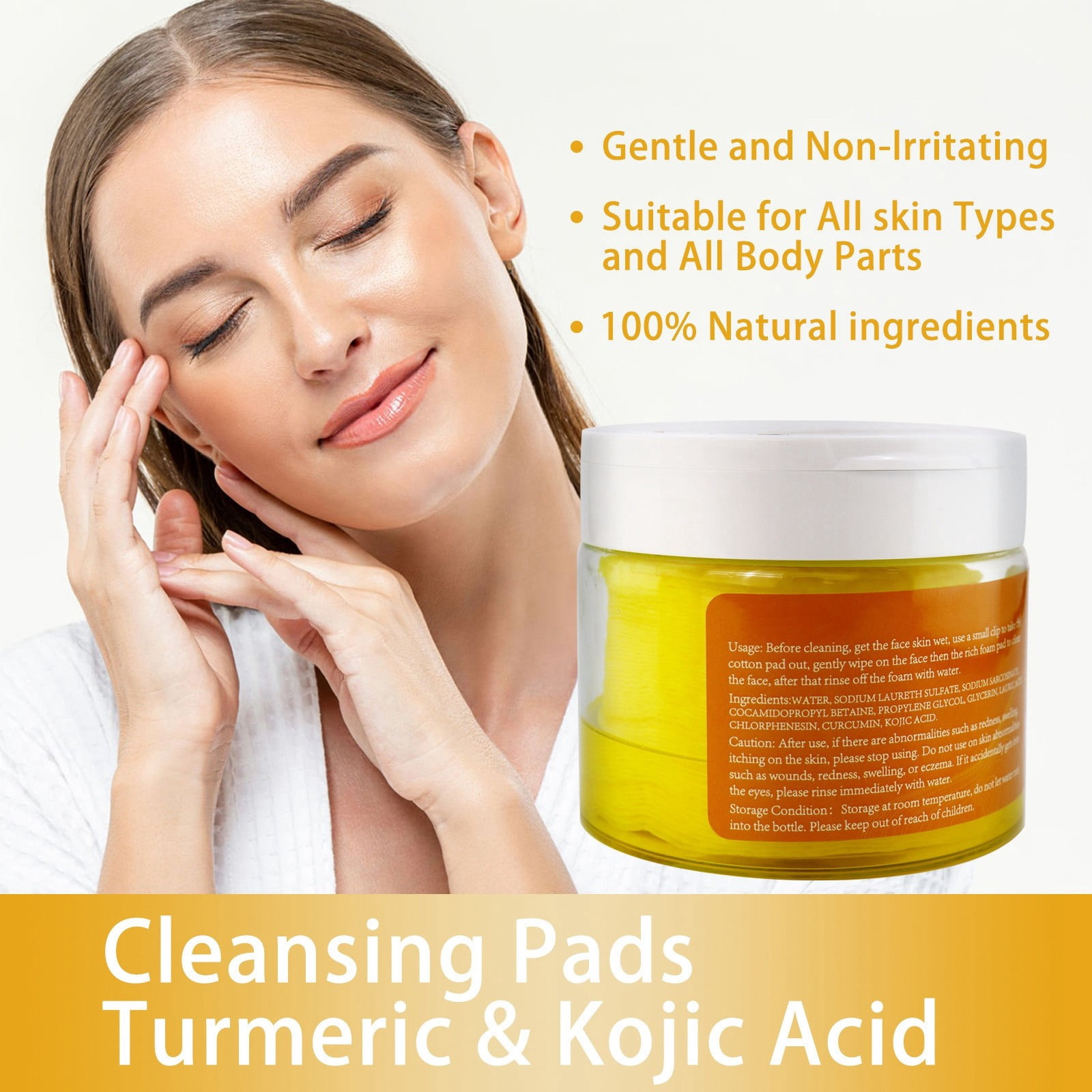 Cleansing Exfoliating Pads Gently Cleanse Brighten Skin Care Moisturize Facial Skin Cleansing Pads 280ml