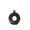Black, variant on JOGZMZ Ceramic Vase for Home Decor, Art of Donut Shaped White Vases Ceramic Modern Vase Decorative Round Boho Vase for Mantel, Table, Fireplace Decor