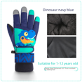 thumbnail image 1 of Los guantes de esquí para niños y niños son adecuados para niños en invierno. El forro de lana es grueso, cálido e impermeable., 1 of 3