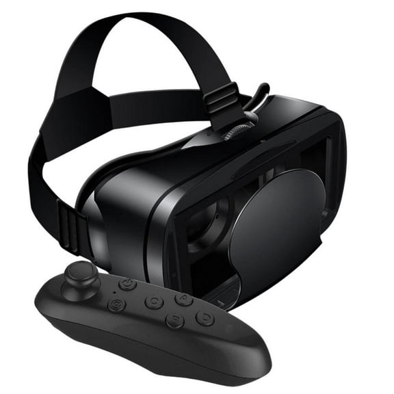 High Performance VR Headset with Adjustable Features and Game Controller