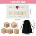 thumbnail image 6 of Couples Date Night Dice, Wooden Decider Game for Fun Dating & Food Ideas, Unique Anniversary Gift for Him or Her, 6 of 7