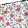 thumbnail image 3 of Pioneer Flower Floral Print Pattern Shower Curtain 72"x72", Bathroom Decorative Shower Curtain Set with 12 Hooks, Waterproof Washable, 3 of 6