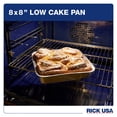 thumbnail image 4 of RICK : 8x8" Low Cake Pan - 25 Pack -Disposable Aluminum Foil, Multi-Purpose Baking-Cooking, Durable, Grill-Oven-Freezer-Dishwasher Safe, Recyclable, 4 of 8